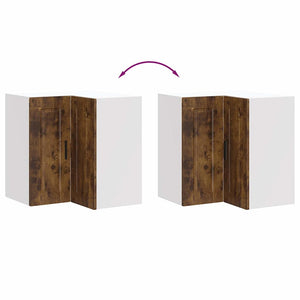 Kök vägg hörnskåp Porto rökfärgad ek konstruerat trä