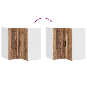 Kök vägg hörnskåp Porto gammalt trä konstruerat trä