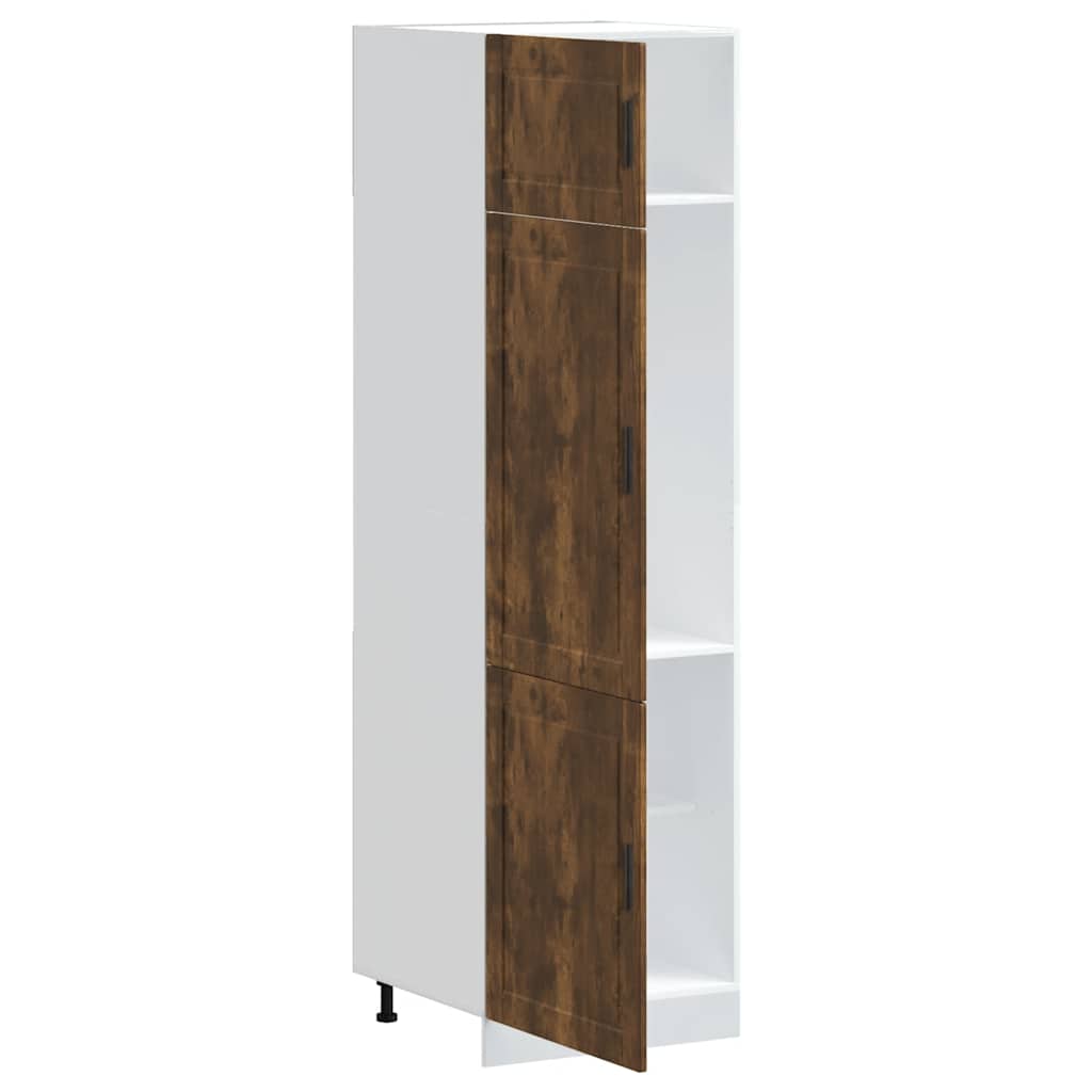 Köksskåp Porto rökfärgad ek konstruerat trä