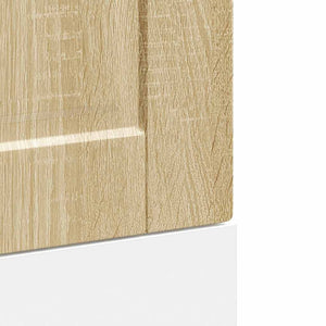 Diskmaskinspanel Porto sonoma-ek 45x1,5x67 cm konstruerat trä