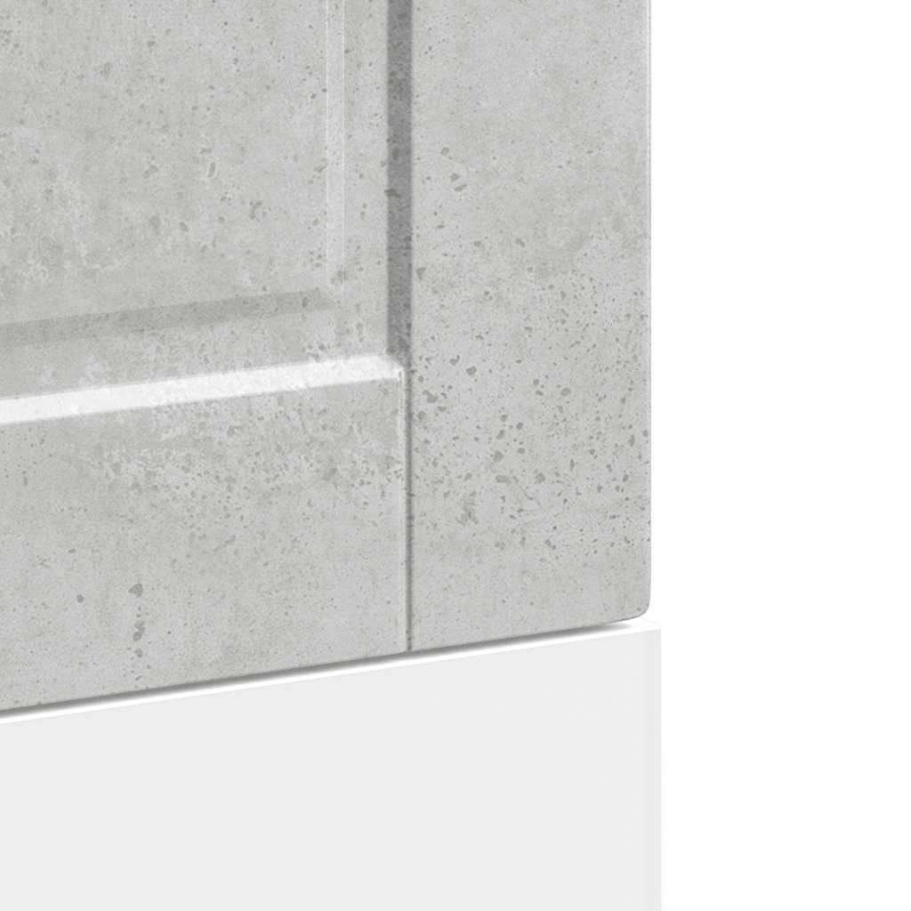 Diskmaskinspanel Porto betonggrå 45x1,5x67 cm konstruerat trä