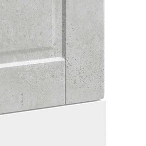 Diskmaskinspanel Porto betonggrå 45x1,5x67 cm konstruerat trä