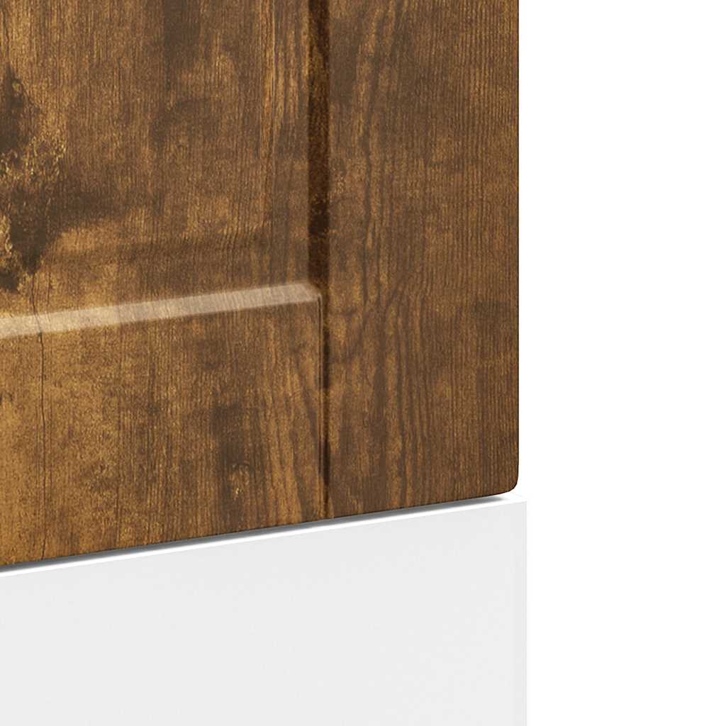 Diskmaskinspanel Porto rökfärgad ek 45x1,5x67cm konstruerat trä