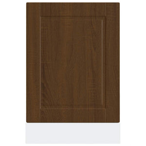 Diskmaskinspanel Porto brun ek 45x1,5x67 cm konstruerat trä