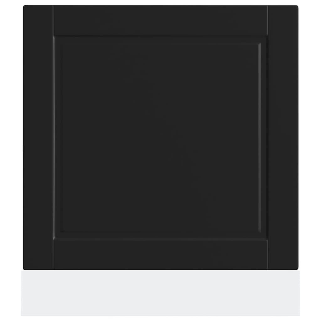 Diskmaskinspanel Porto svart 60x1,5x67 cm konstruerat trä