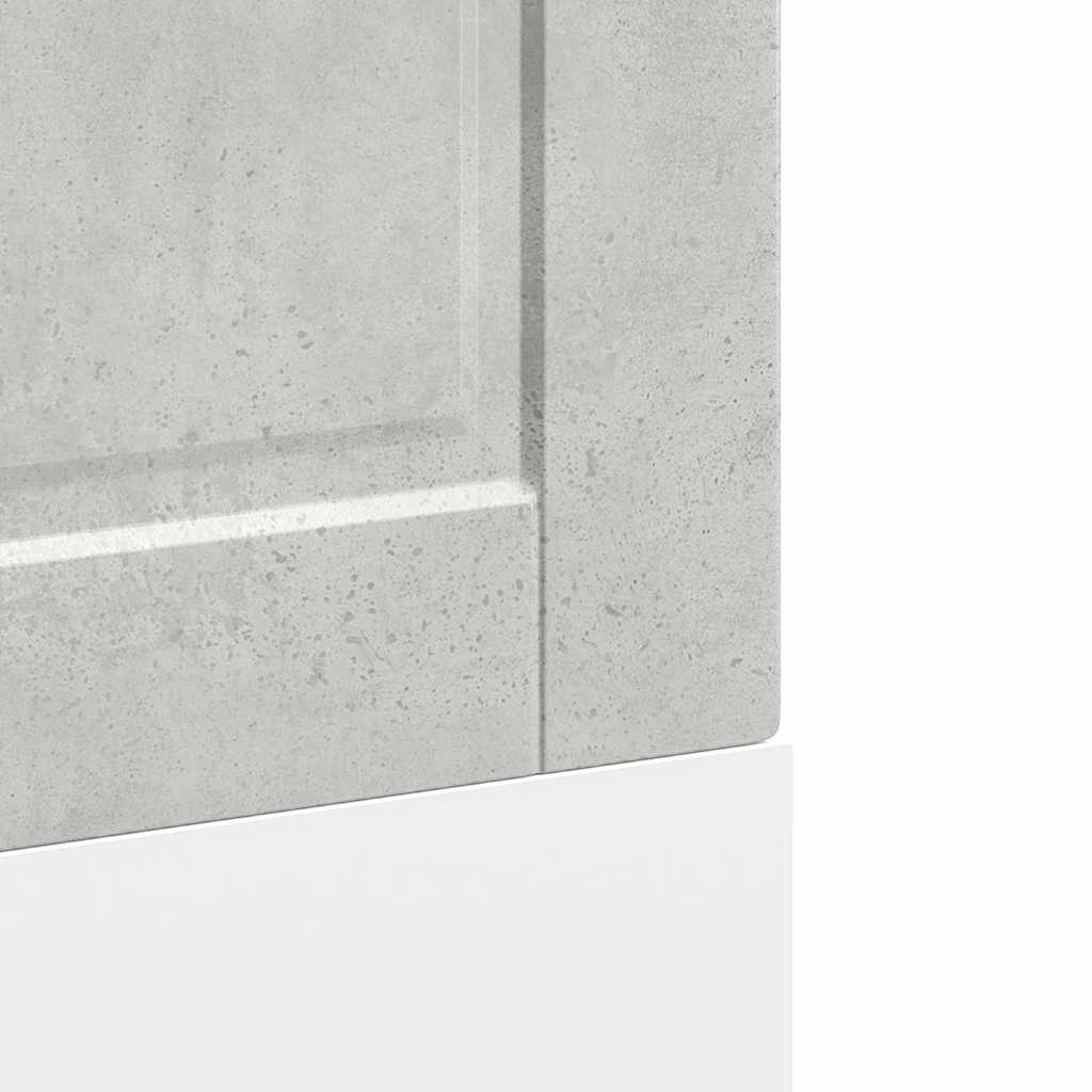 Diskmaskinspanel Porto betonggrå 60x1,5x67 cm konstruerat trä