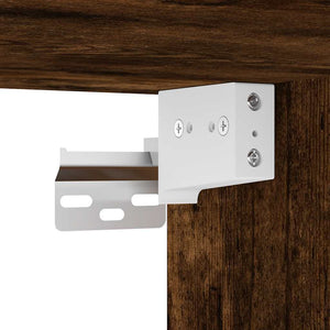 Väggskåp “Riga” rökfärgad ek 20x29,5x60 cm konstruerat trä