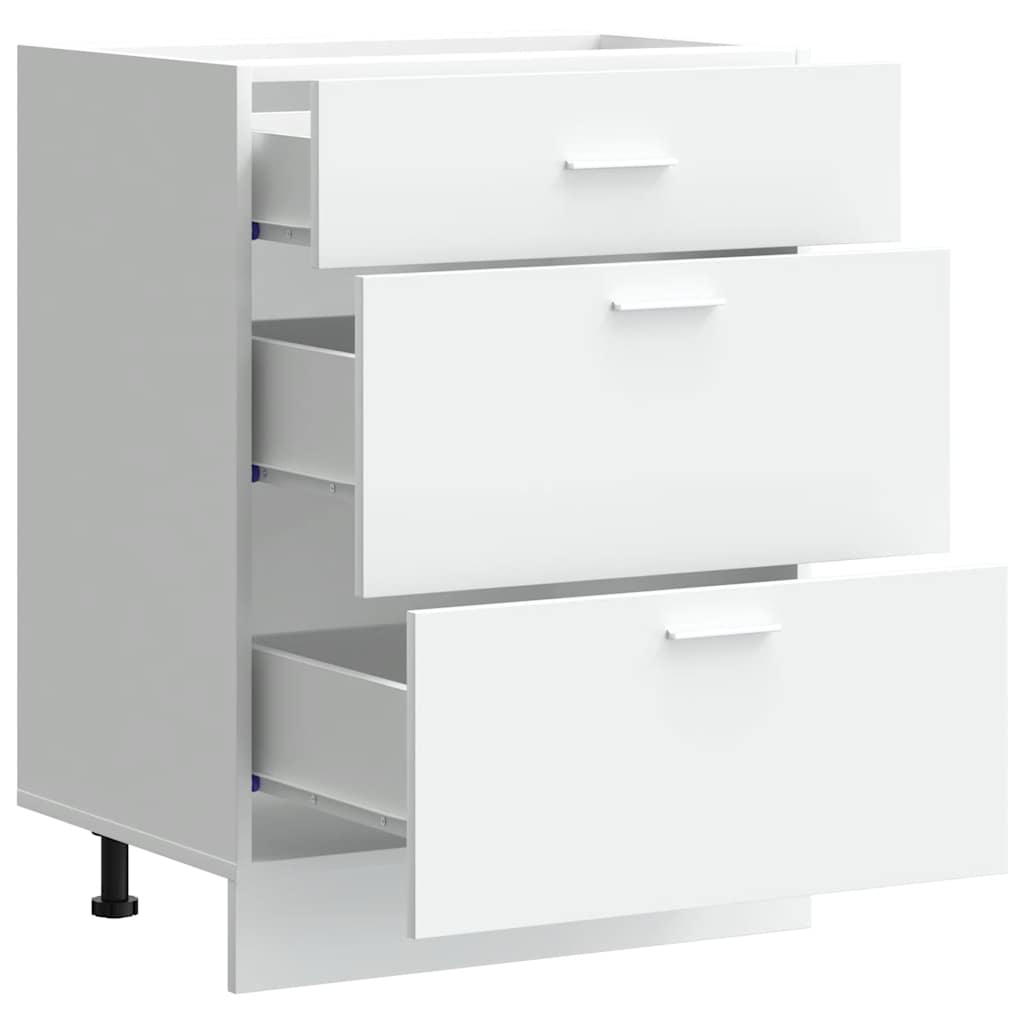 Bänkskåp “Lyon” vitt konstruerat trä