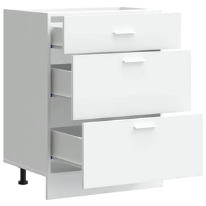 Bänkskåp “Lyon” vitt konstruerat trä