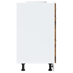 Basskåp för kök Porto rökfärgad ek konstruerat trä