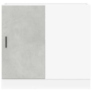 Basskåp med diskbänk “Lyon” betonggrå konstruerat trä