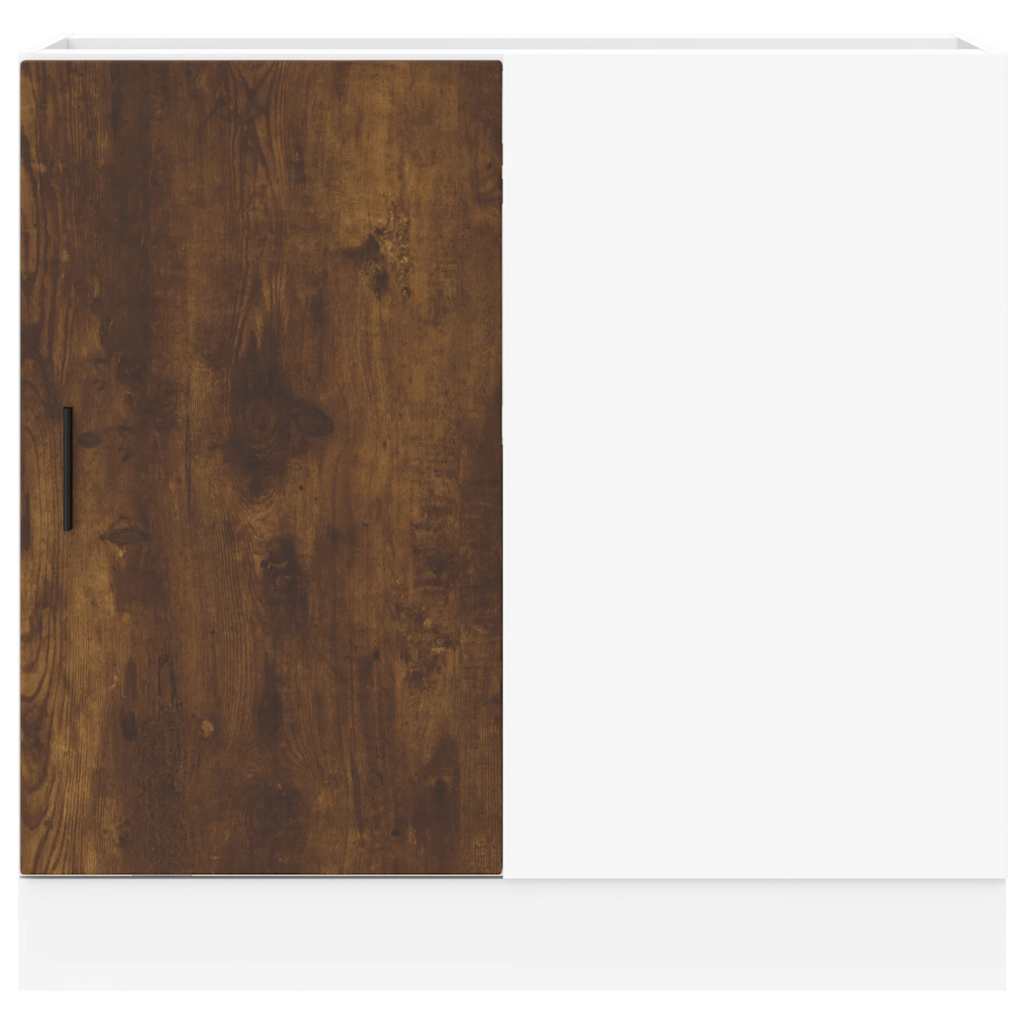 Basskåp med diskbänk “Lyon” rökfärgad ek konstruerat trä