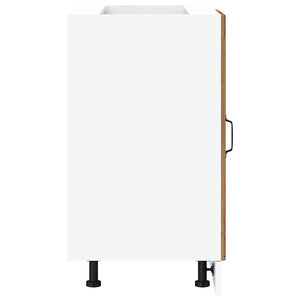 Basskåp med diskbänk “Lyon” åldrat trä konstruerat trä