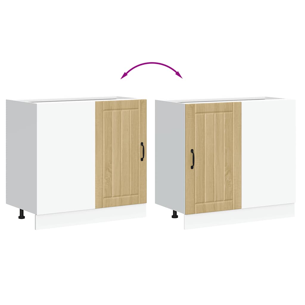 Köksskåp nedre Lucca sonoma-ek konstruerat trä