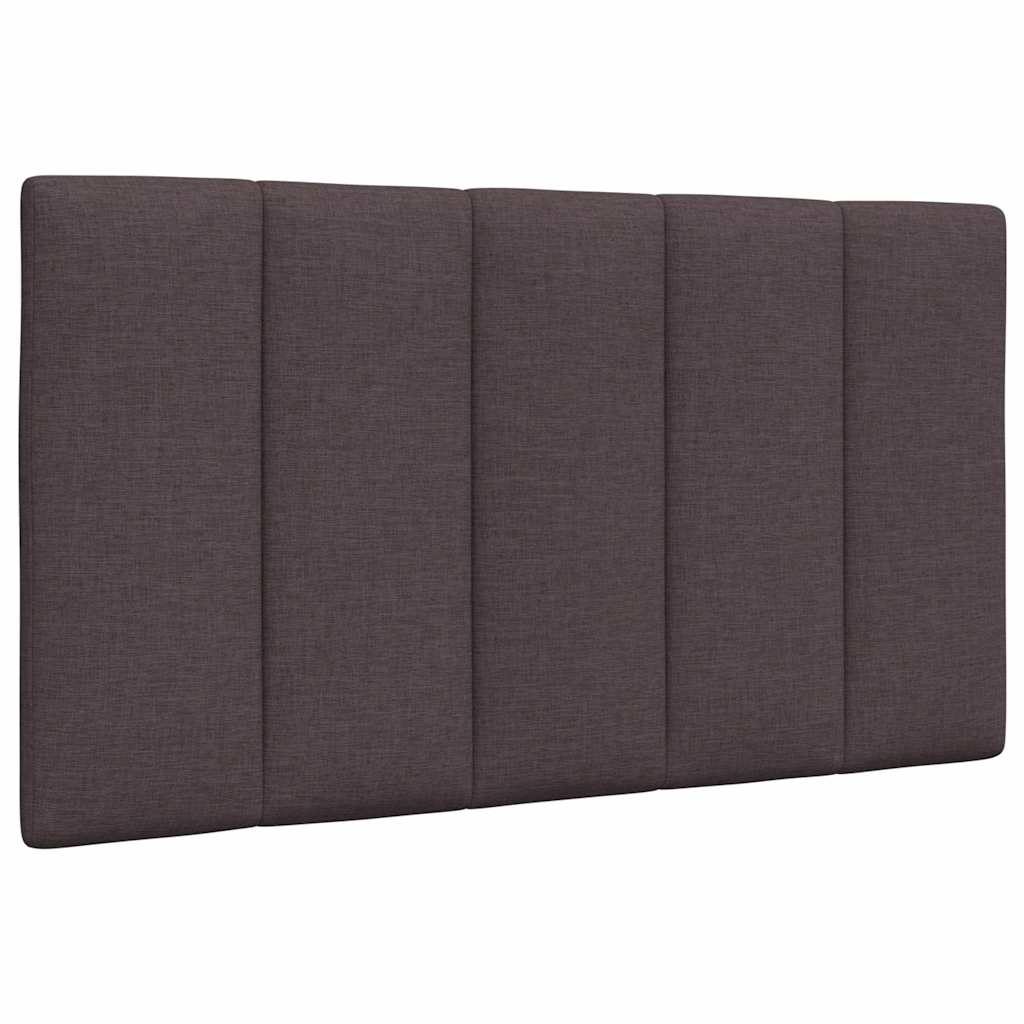 Bed Frame without Mattress "Hanko" Dark Brown 90x190 cm Fabric