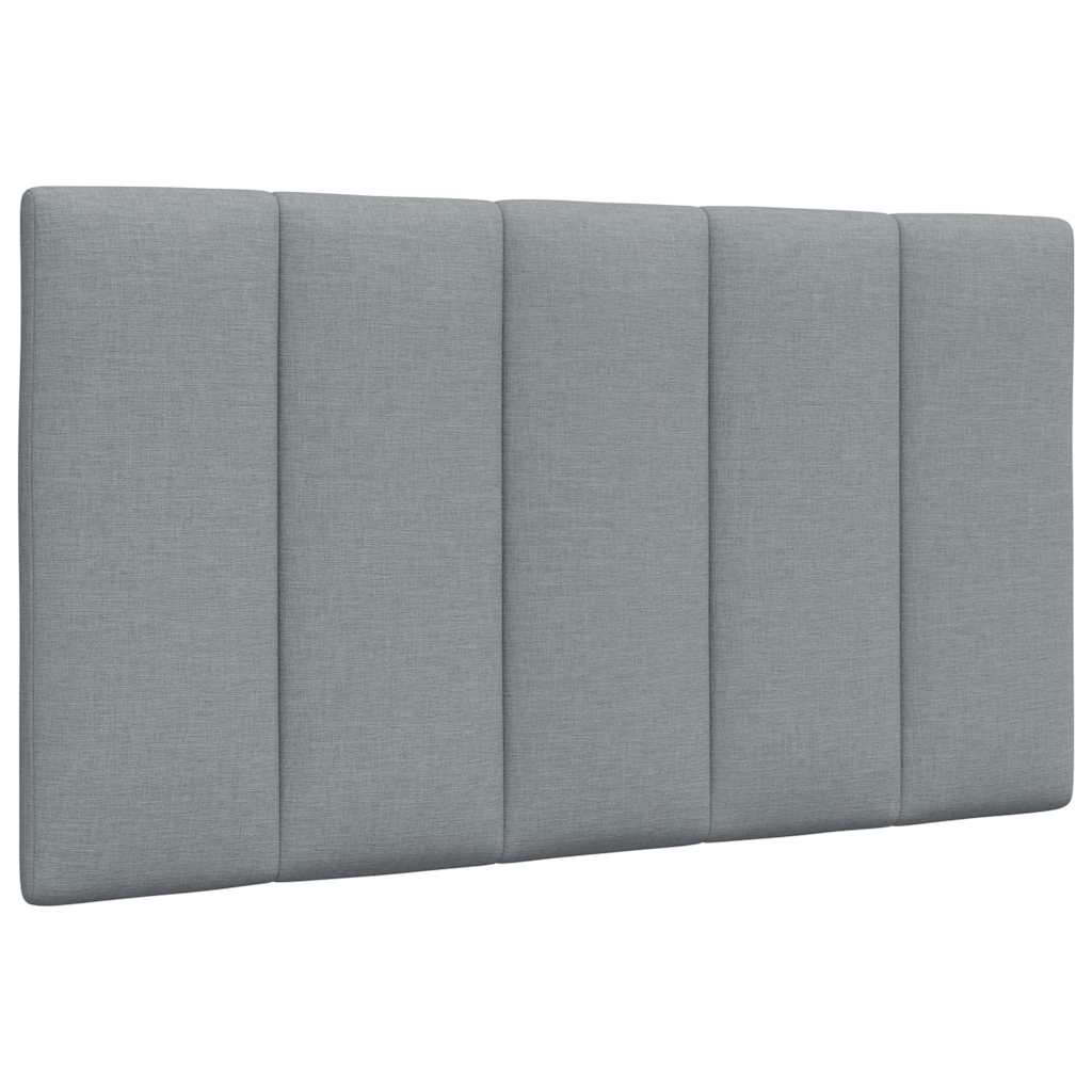 Bed Frame without Mattress "Hanko" Light Grey 80x200cm Fabric