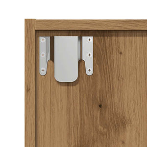 Bokhylla/TV-bänk hantverksmässig ek 36x30x143cm konstruerat trä