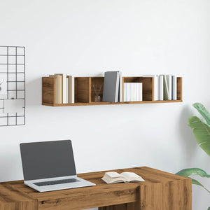 CD-hylla artisan ek 100x18x18 cm konstruerat trä