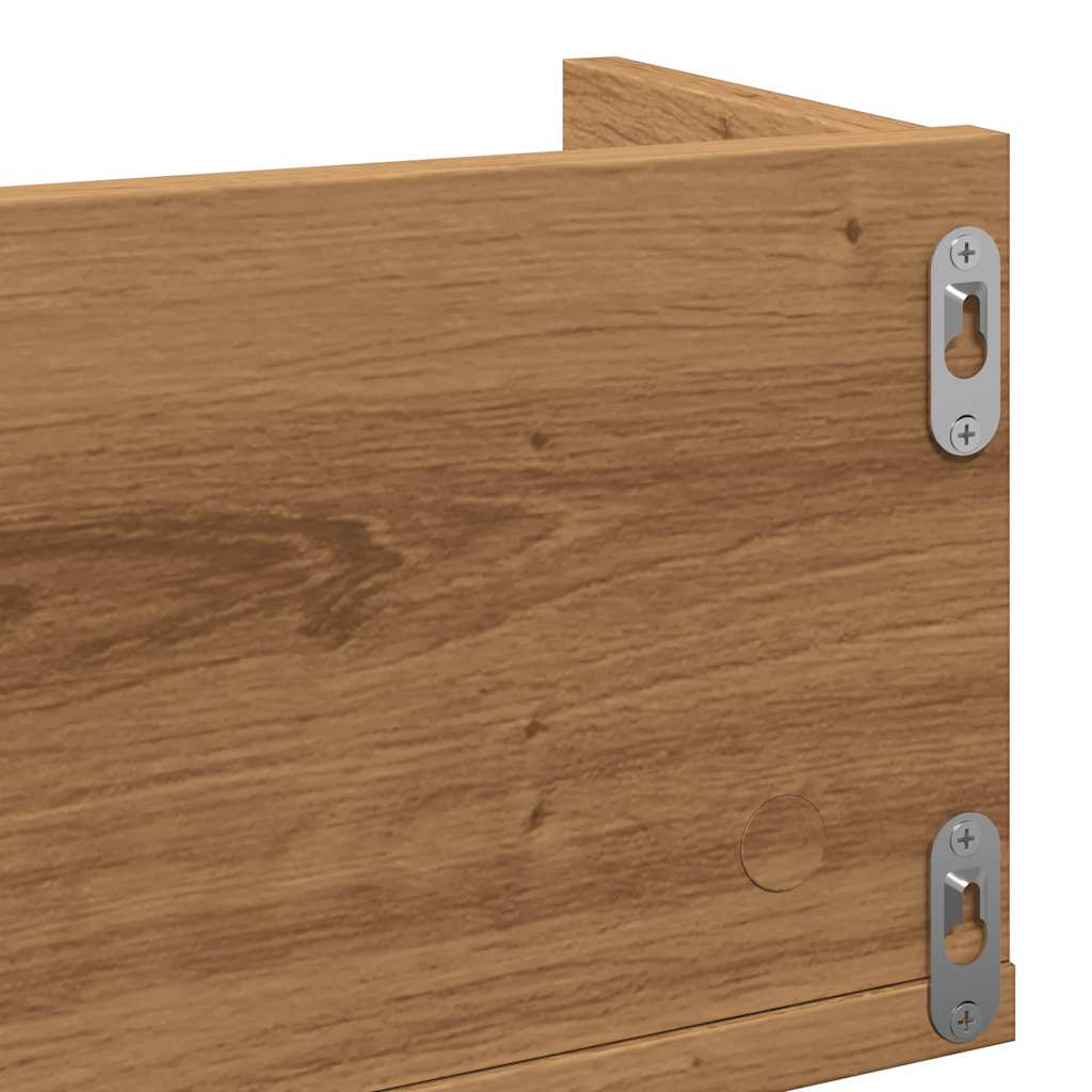 CD-hylla artisan ek 100x18x18 cm konstruerat trä