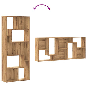 Bokhylla hantverksmässig ek 67x24x161 cm konstruerat trä