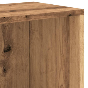 Bokhylla hantverksmässig ek 67x24x161 cm konstruerat trä