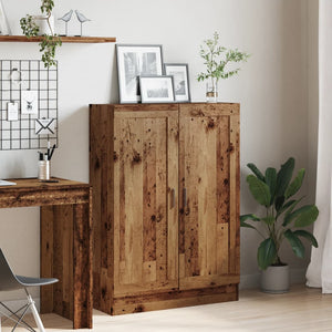 Bokskåp åldrat trä 82,5x30,5x115 cm konstruerat trä