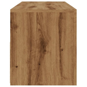 TV-bänk med LED-lampor artisan ek 120x35x40 cm konstruerat trä