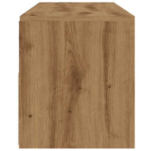 TV-bänk med LED-lampor artisan ek 120x35x40 cm konstruerat trä