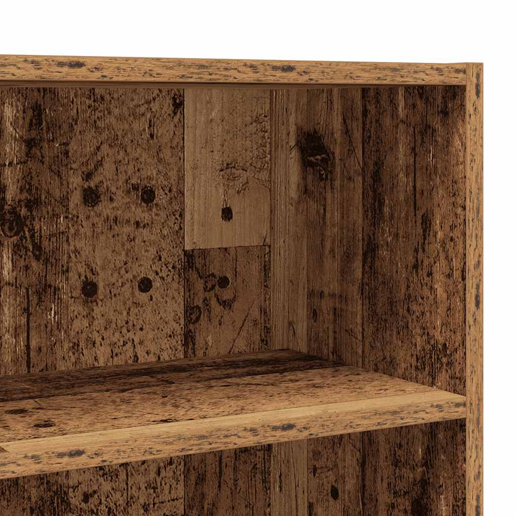 Tvättmaskinsskåp åldrat trä 64x24x190 cm