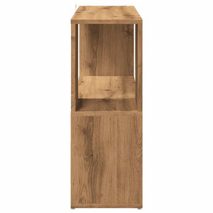 Bokskåp/rumsavdelare hantverksmässig ek 80x24x63 cm