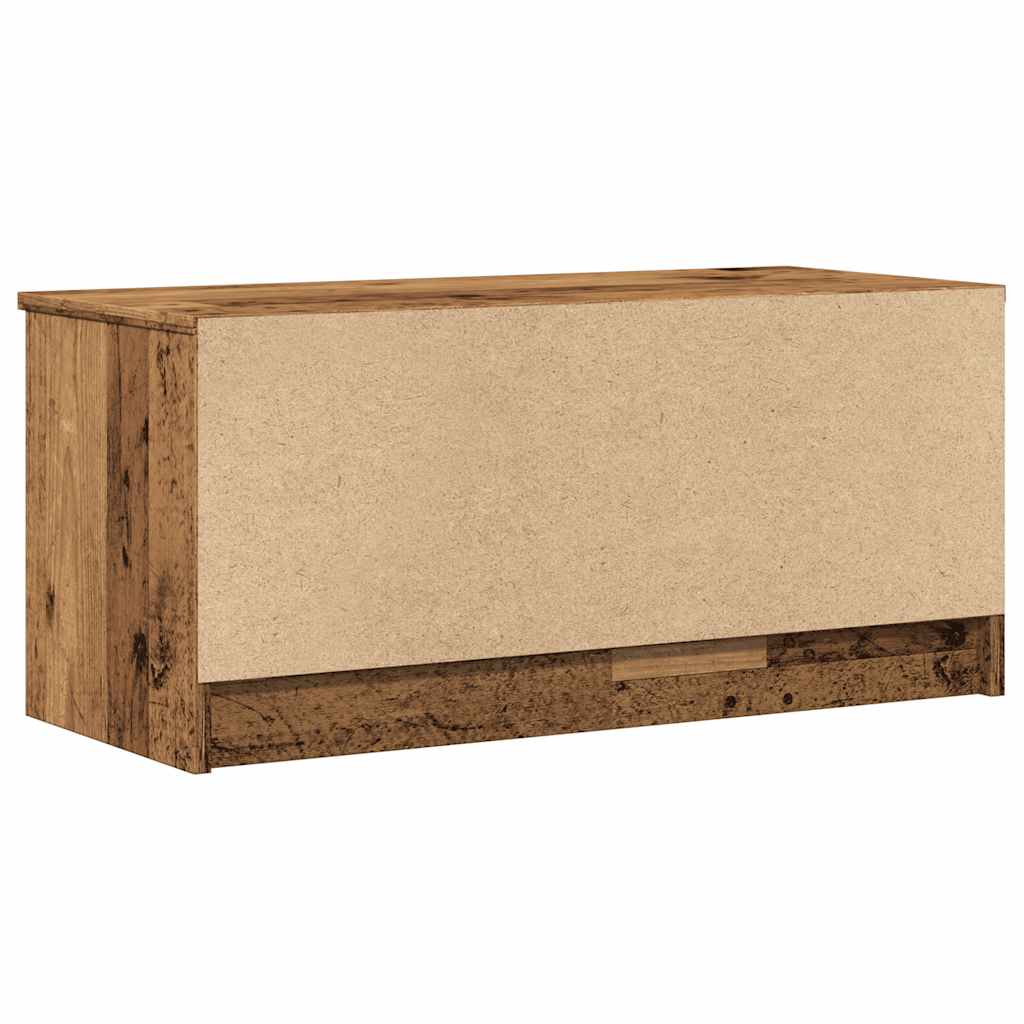 Tv-bänk gammalt trä 80x35x36,5 cm konstruerat trä