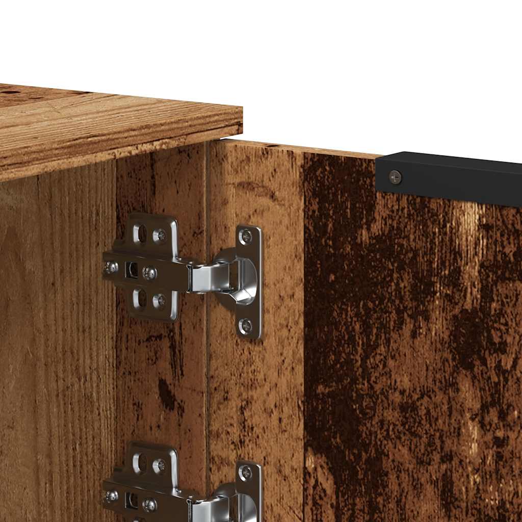 Tv-bänk gammalt trä 102x35x36,5 cm konstruerat trä