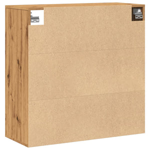 Väggskåp ek 80x33x80 cm konstruerat trä