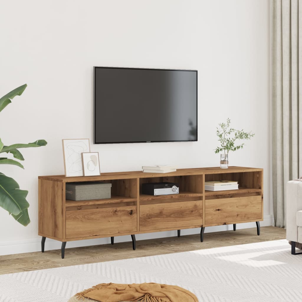 Tv-bänk artisan ek 150x30x44,5 cm konstruerat trä