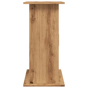 Akvariestativ hantverksmässig ek 81x36x73 cm konstruerat trä