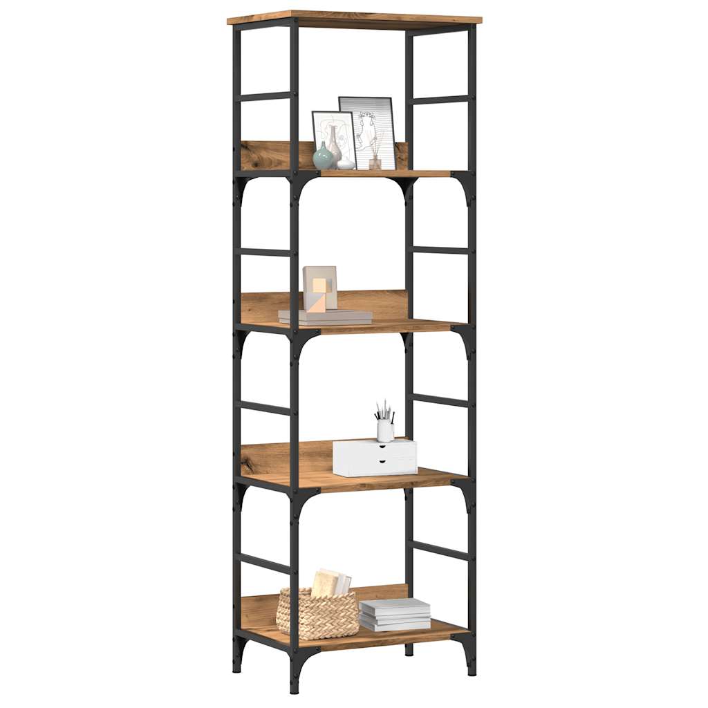 Bokhylla artisan ek 50x33x153 cm konstruerat trä