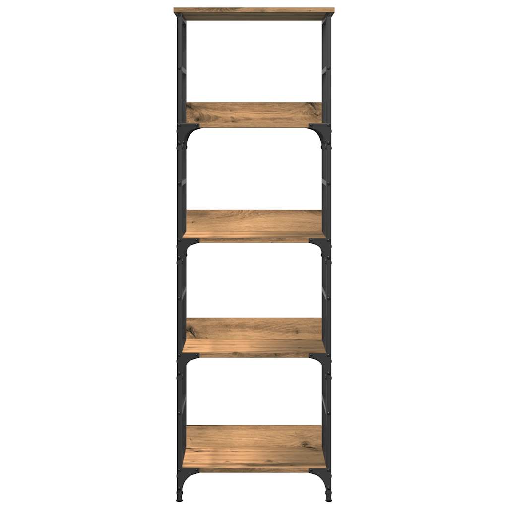 Bokhylla artisan ek 50x33x153 cm konstruerat trä