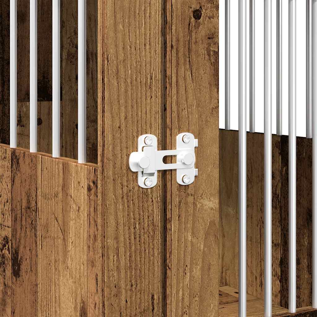 Hundbur åldrat trä 45x62x59 cm konstruerat trä