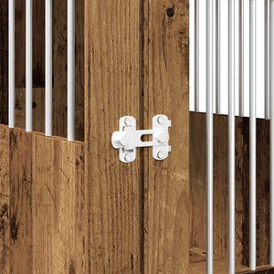 Hundbur åldrat trä 64,5x80x71 cm konstruerat trä