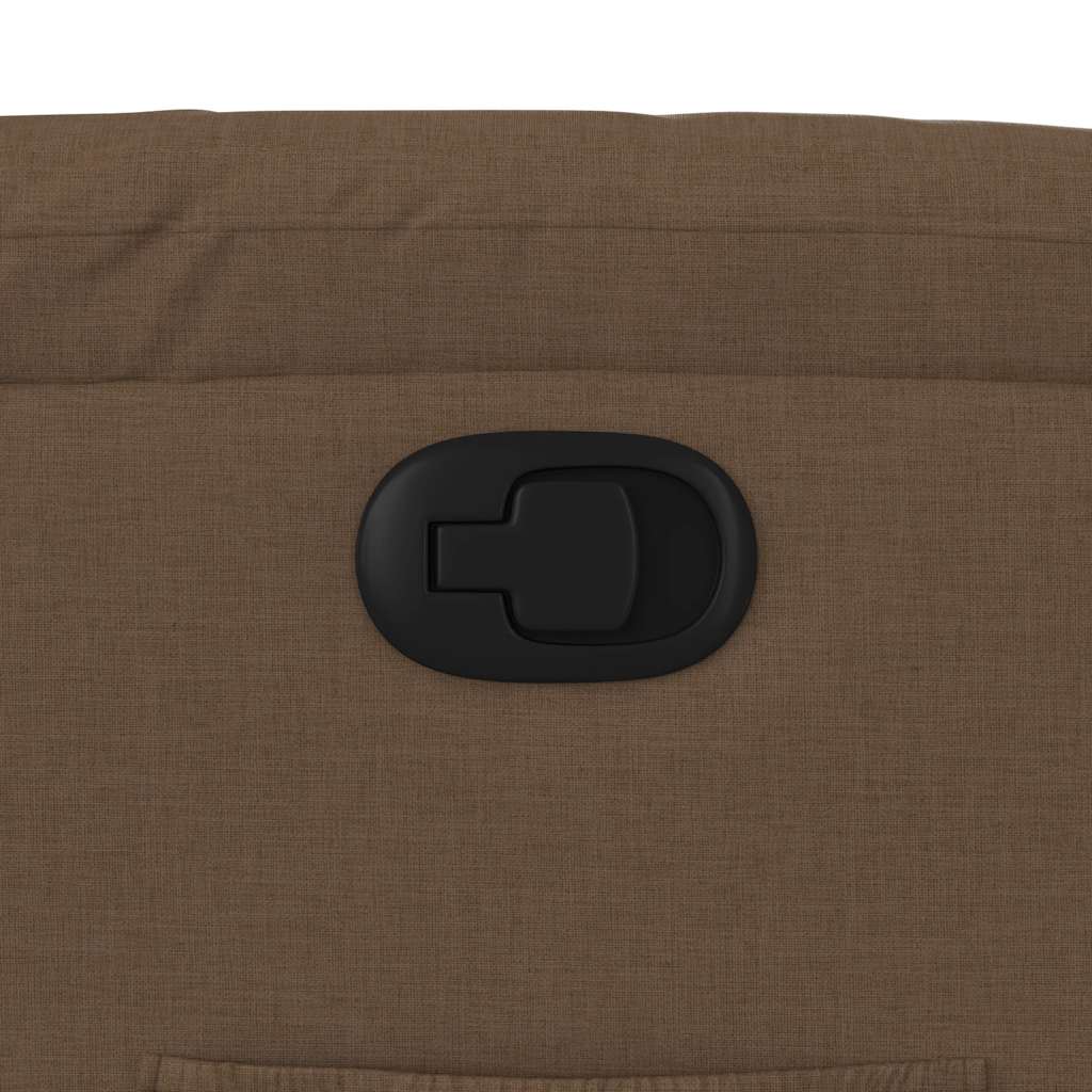 Reclinerfåtölj brun tyg