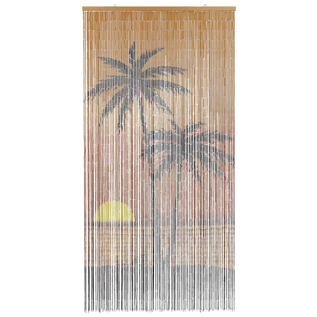 Insektsdörrgardin palmtryck 90x220 cm bambu