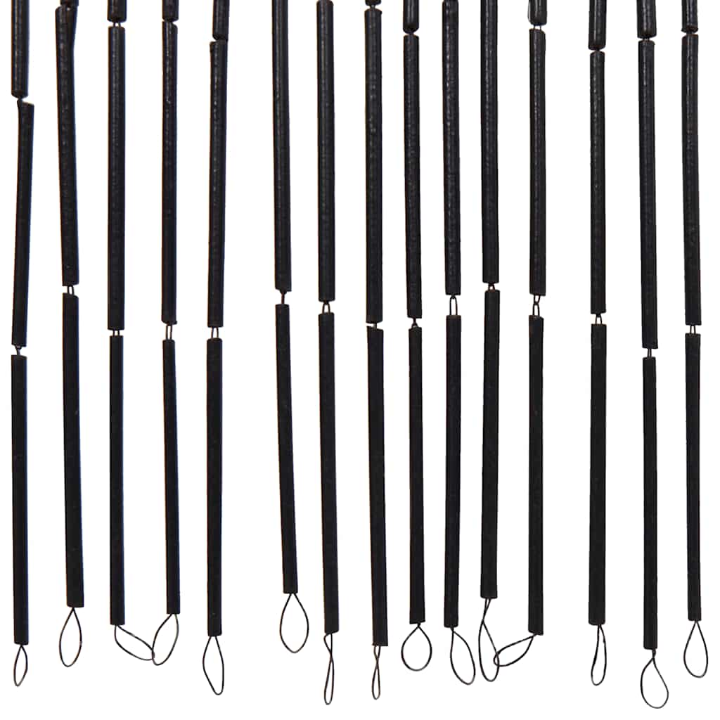 Insektsdörrgardin mörkgrå 100x220 cm bambu