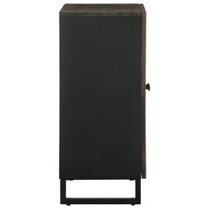 Skänk svart 60x33x75 cm massivt mangoträ