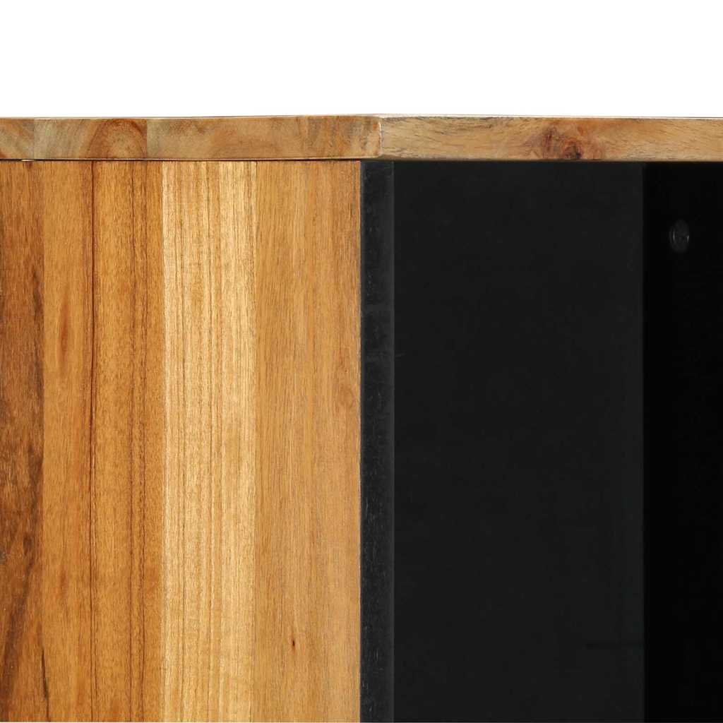 Badrumsskåp med handfat Massivt Akaciaträ 38 x 33 x 160 cm