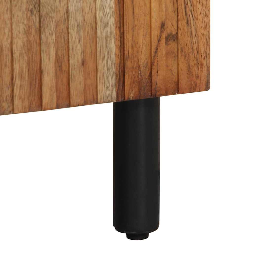 Badrumsskåp med handfat Massivt Akaciaträ 38 x 33 x 160 cm