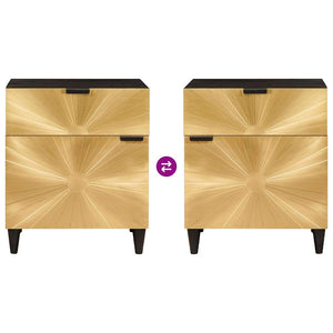 Sängbord med låda 50 x 33 x 60 cm Massivt mangoträ