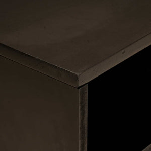 TV-skåp med dörr Svart och Guld 80 x 33 x 46 cm Konstruerat trä