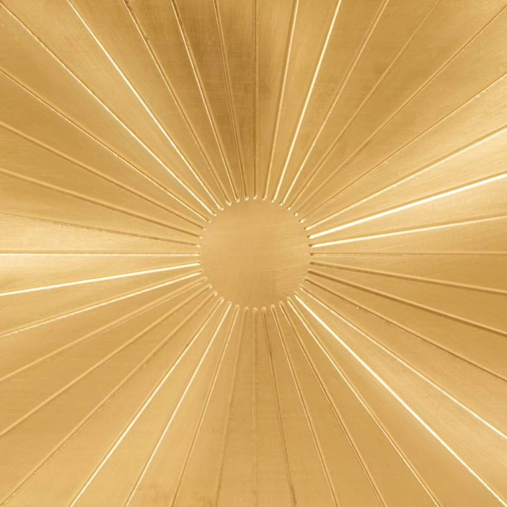 Sidokabinett Svart och Guld 40 x 33,5 x 110 cm Massivt mangoträ