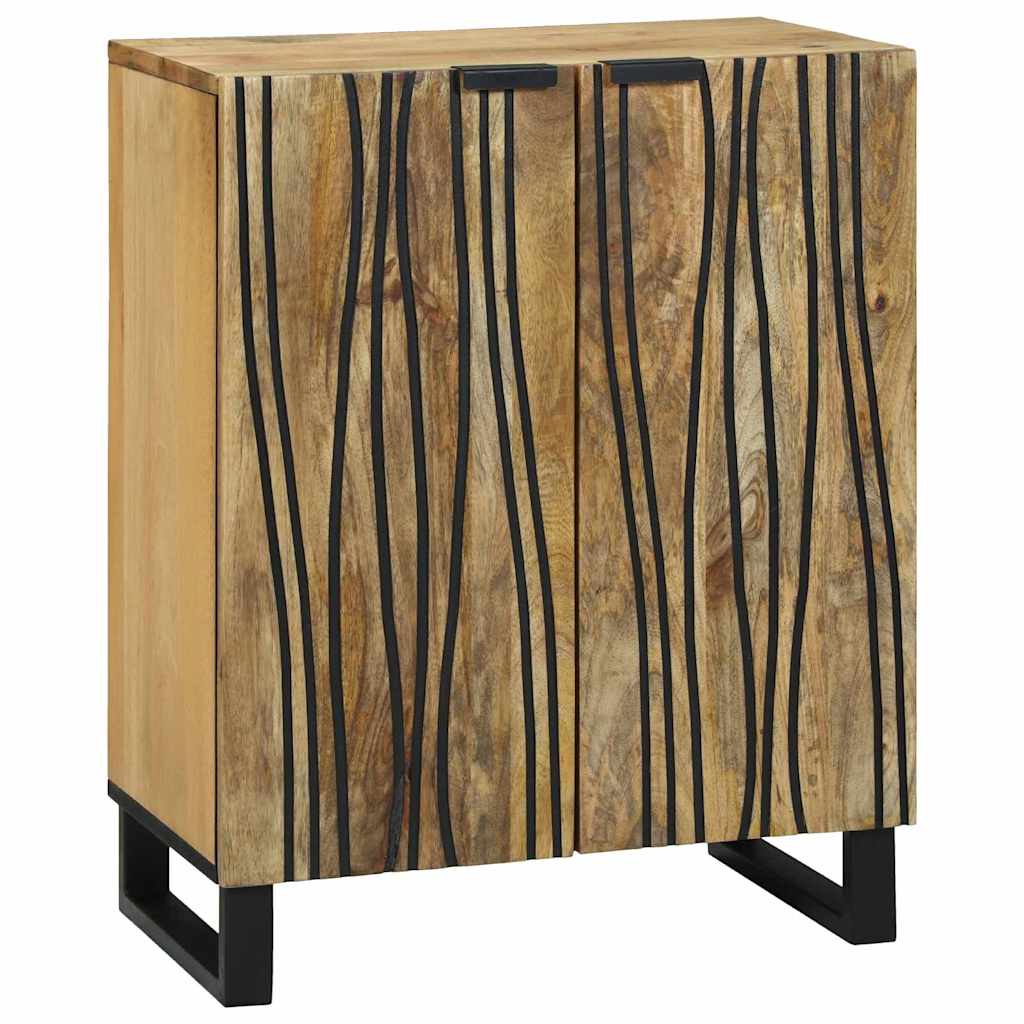 Sideboard Naturfärg 60 x 33,5 x 75 cm Massivt mangoträ