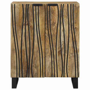 Sideboard Naturfärg 60 x 33,5 x 75 cm Massivt mangoträ